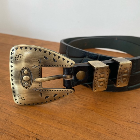 Free People boho western leather belt - Picture 2 of 12